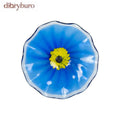 12IN Diameter Blue Art Glass Wall Décor - 12 x 12