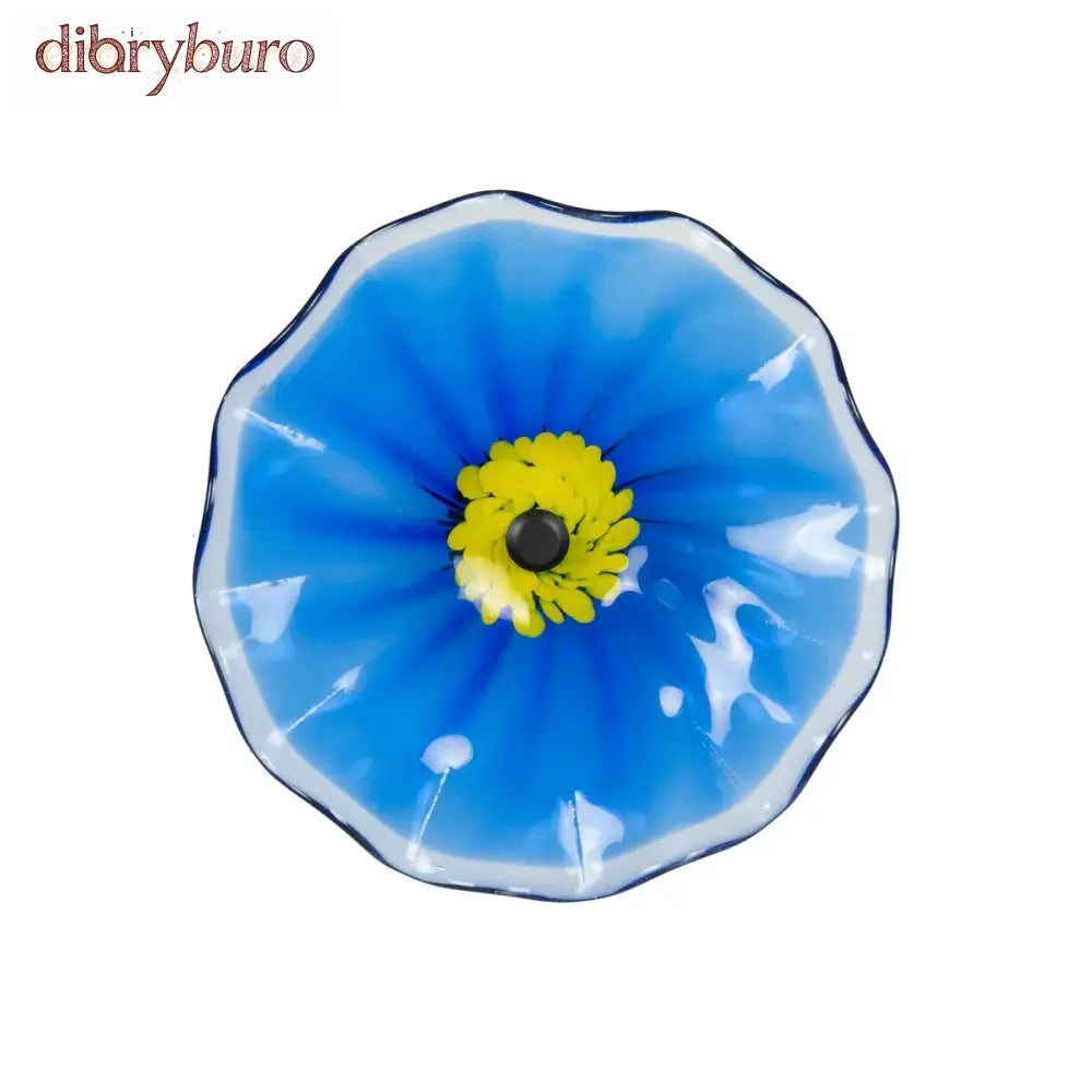 12IN Diameter Blue Art Glass Wall Décor - 12 x 12