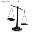 16’’ Bronzed Finished Scale on Marble Base. - N/A