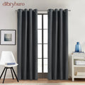 Blackout Grommet Curtain Panel - 52’’ x 108’’ / Charcoal