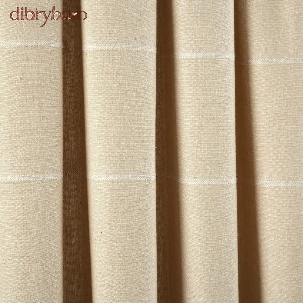 Boho Stripe Woven Tassel Yarn Dyed Cotton Window Curtain Panel Pair