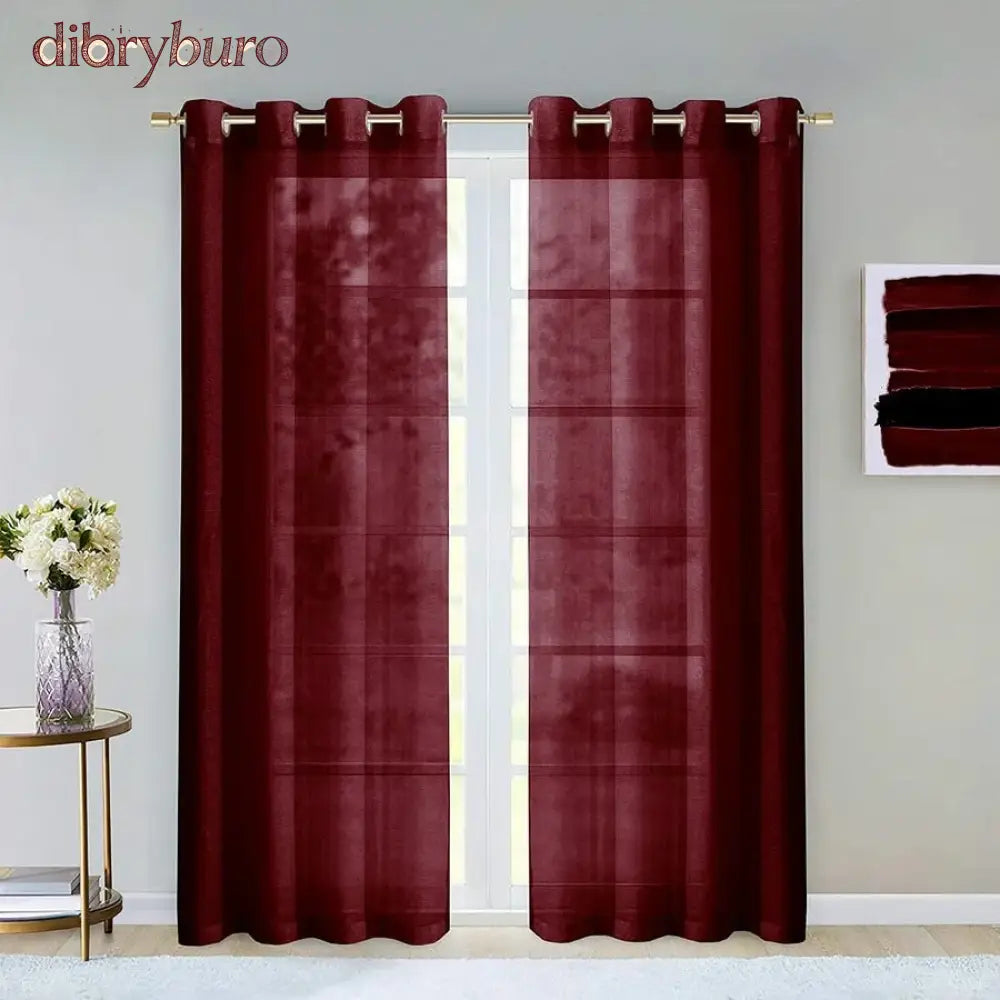 Extra Wide Curtains Solid Sheer Window Curtain Panel Pair