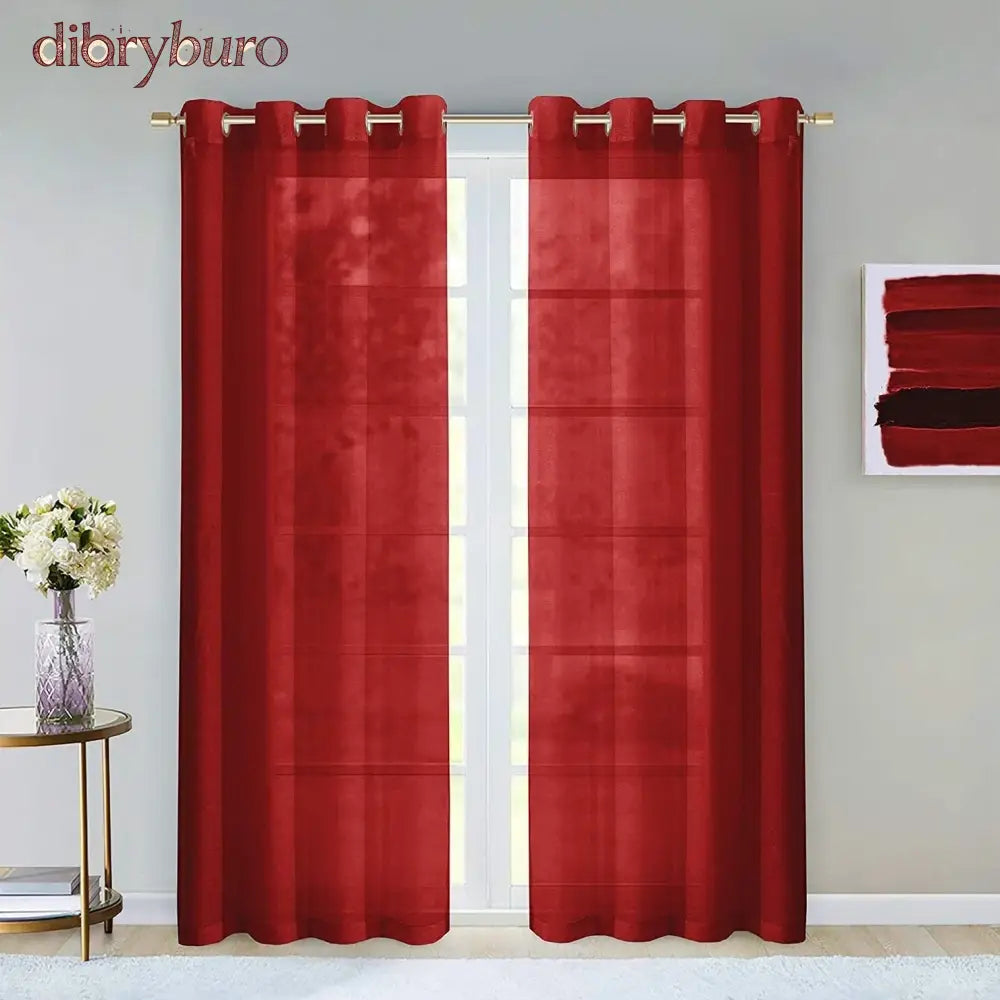 Extra Wide Curtains Solid Sheer Window Curtain Panel Pair