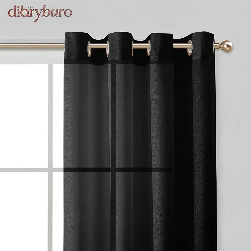 Extra Wide Curtains Solid Sheer Window Curtain Panel Pair