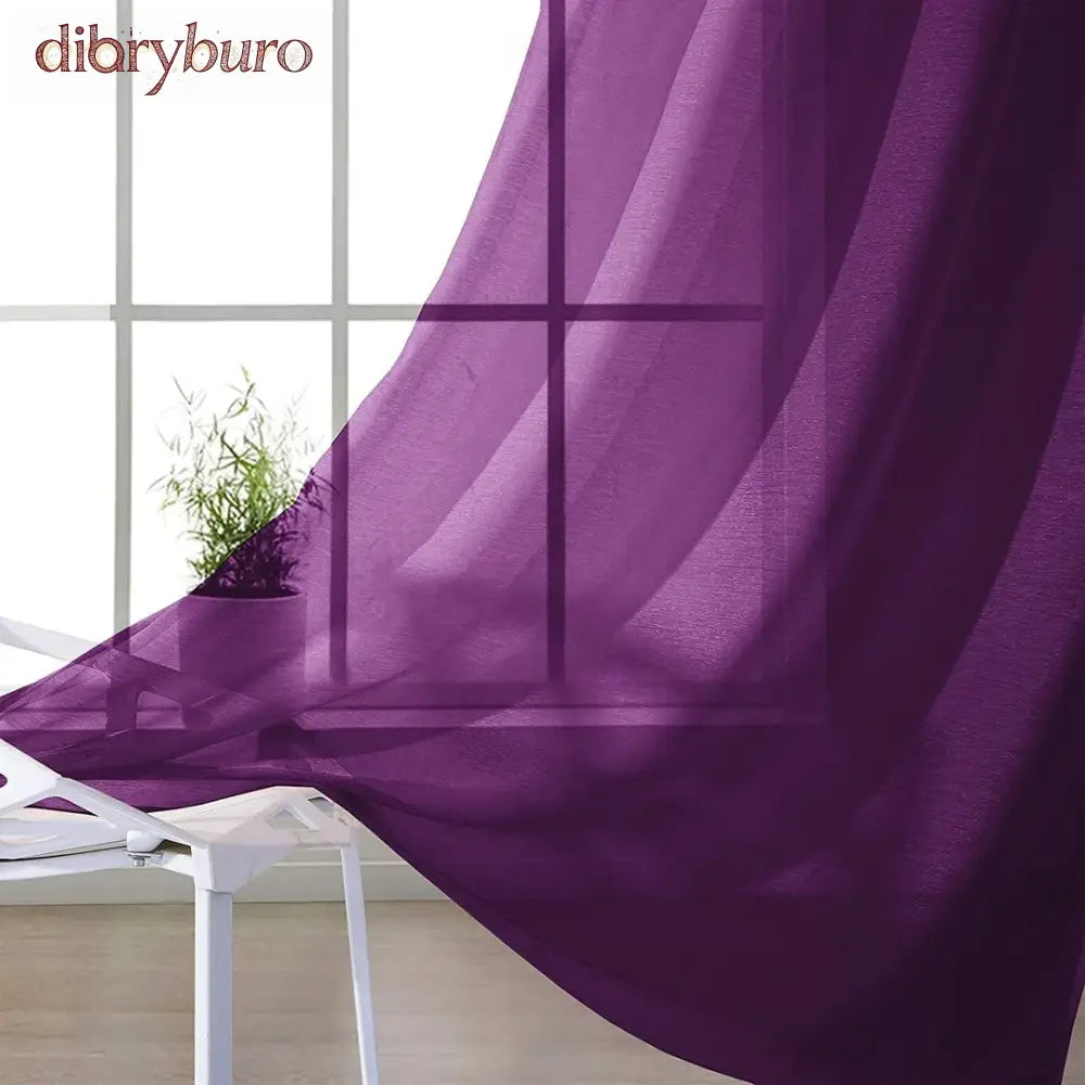 Extra Wide Curtains Solid Sheer Window Curtain Panel Pair