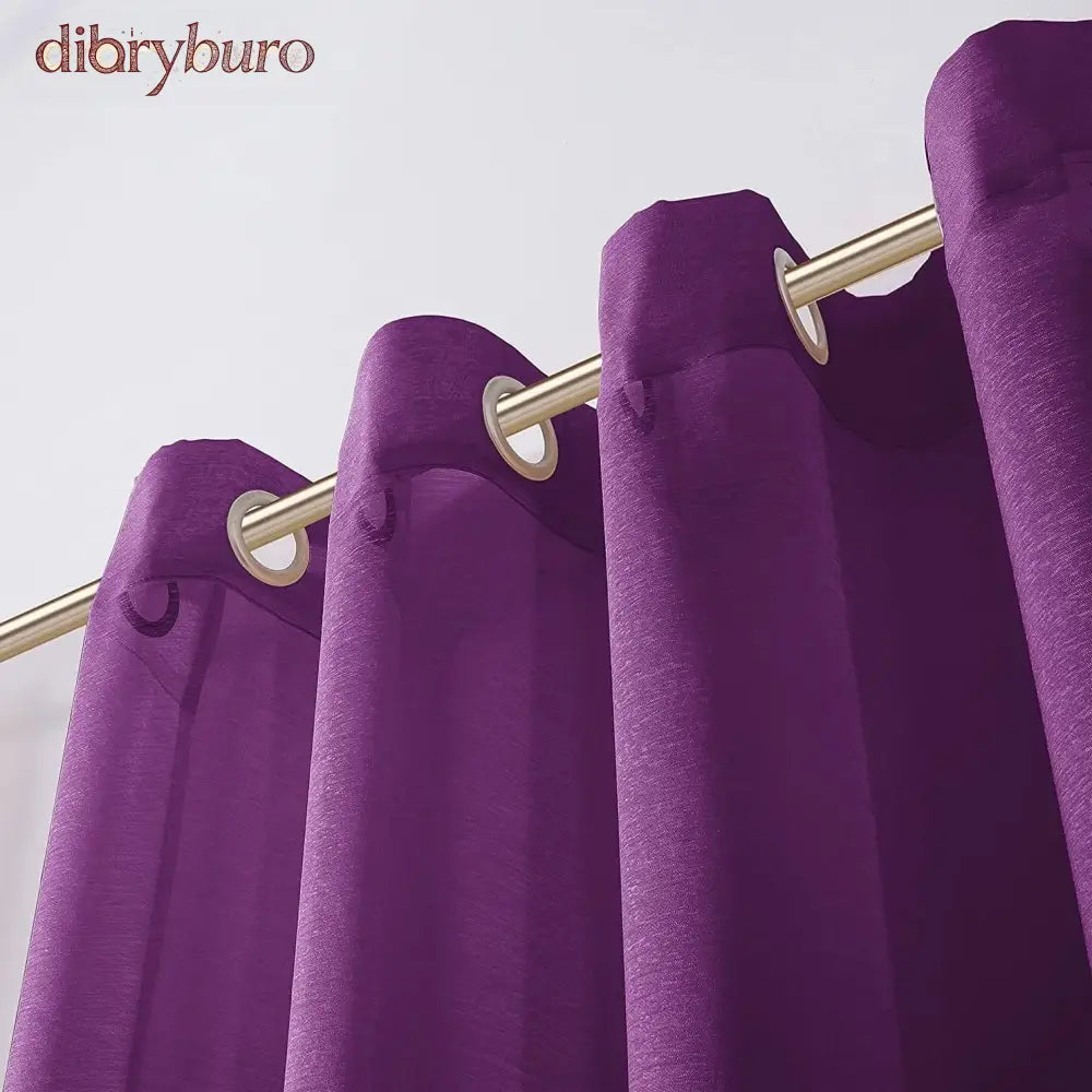 Extra Wide Curtains Solid Sheer Window Curtain Panel Pair
