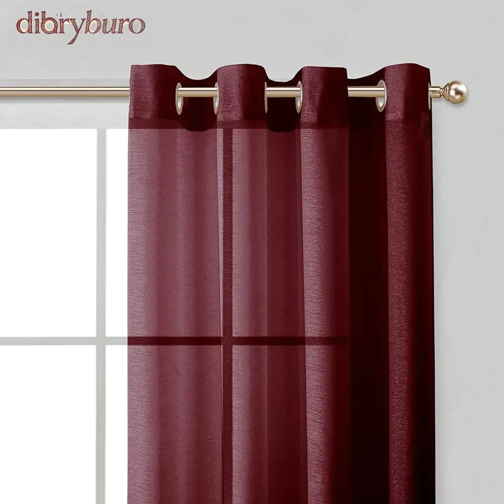 Extra Wide Curtains Solid Sheer Window Curtain Panel Pair