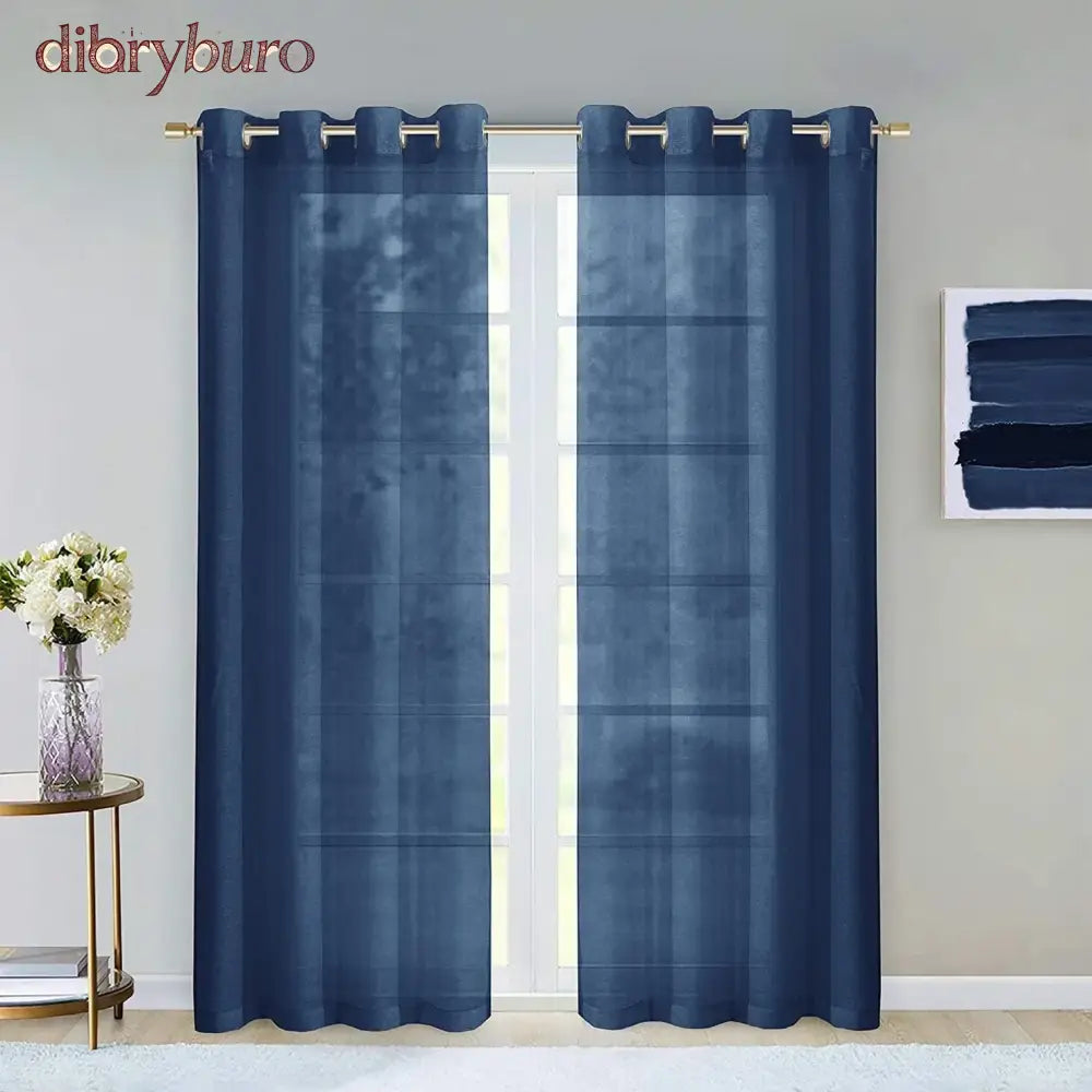 Extra Wide Curtains Solid Sheer Window Curtain Panel Pair
