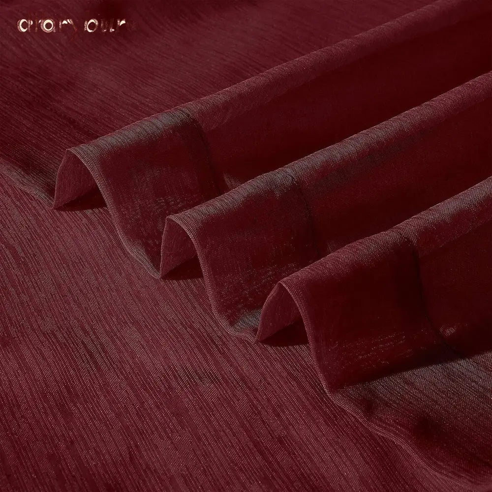 Extra Wide Curtains Solid Sheer Window Curtain Panel Pair