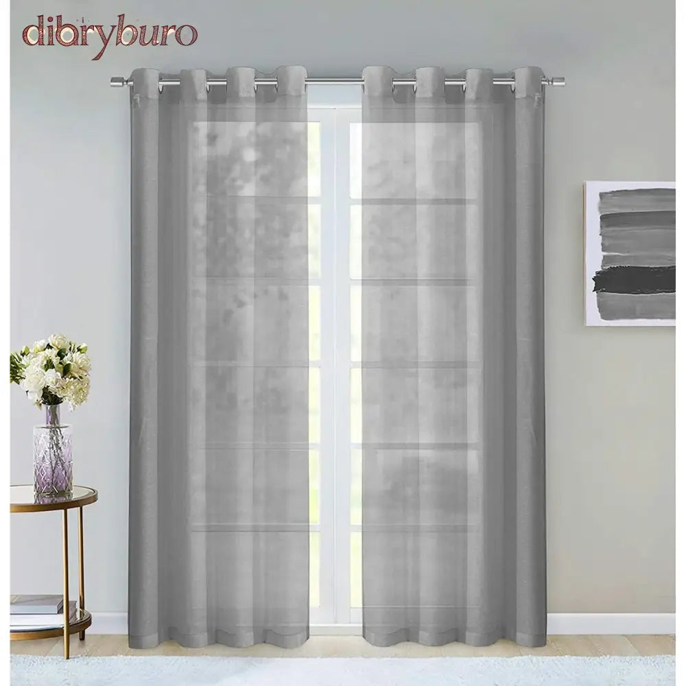 Extra Wide Curtains Solid Sheer Window Curtain Panel Pair