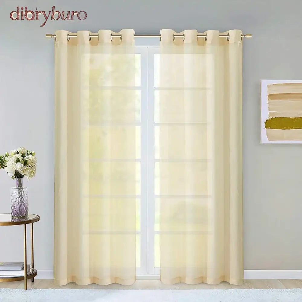 Extra Wide Curtains Solid Sheer Window Curtain Panel Pair