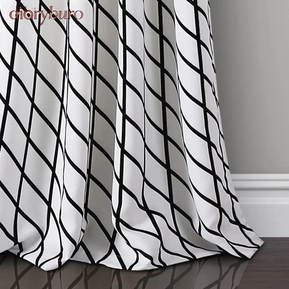 Feather Arrow Geo Room Darkening Window Curtain Panel Pair