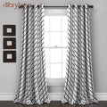 Feather Arrow Geo Room Darkening Window Curtain Panel Pair - 84 Inches