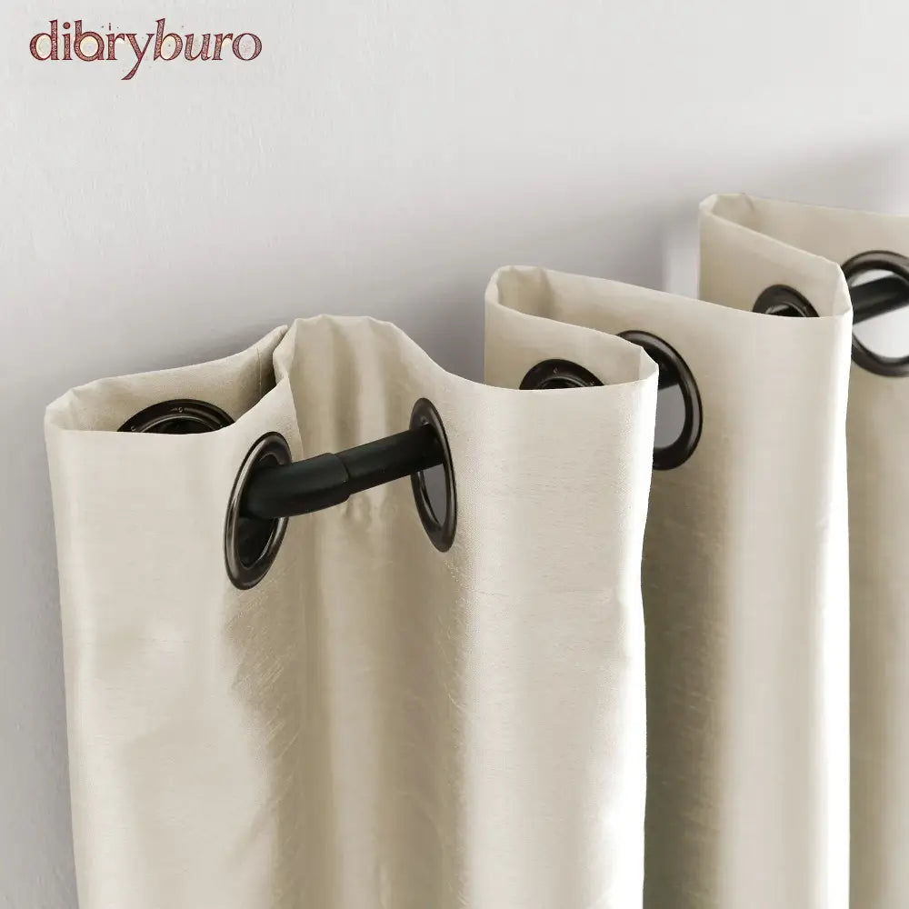 Insulated Grommet Blackout Faux Silk Window Curtain Panel