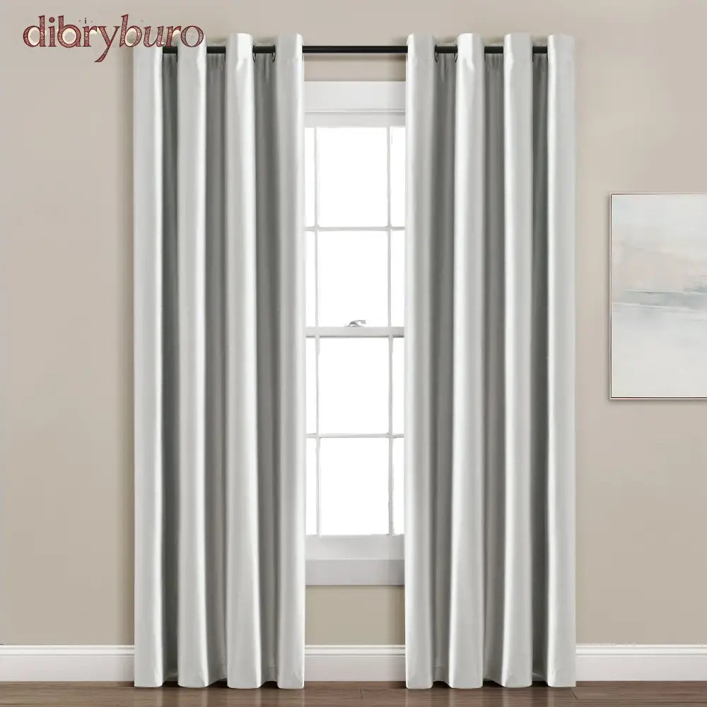 Insulated Grommet Blackout Faux Silk Window Curtain Panel - 84 Inches / Light Gray