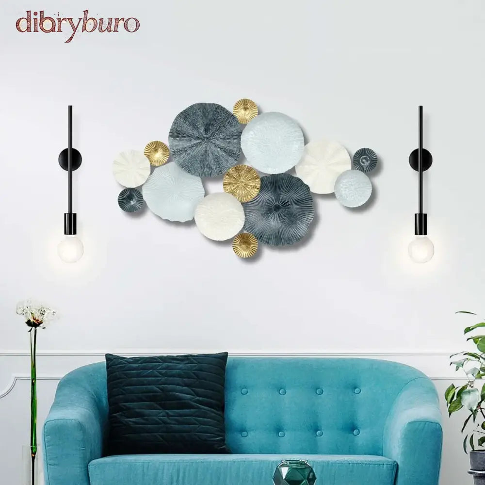 Multi Round Panel Blue Nautical Wall Decor - Multi-Color