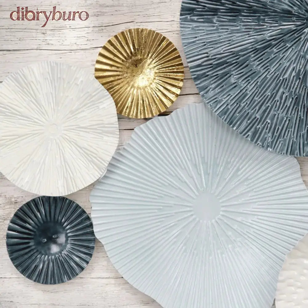 Multi Round Panel Blue Nautical Wall Decor - Multi-Color