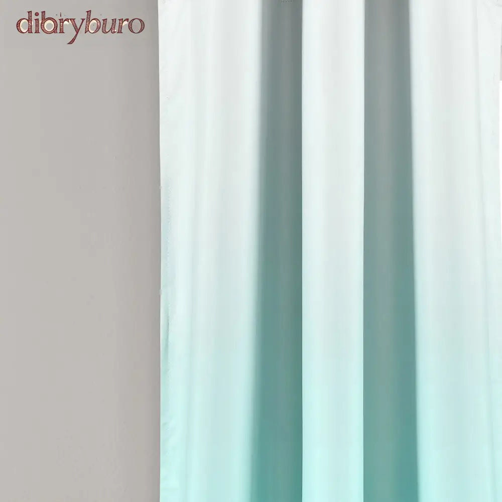 Ombre Blackout Grommet Top Curtain Panel Pair
