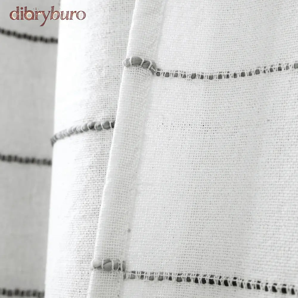 Ombre Stripe Cotton Curtain Panel Pair