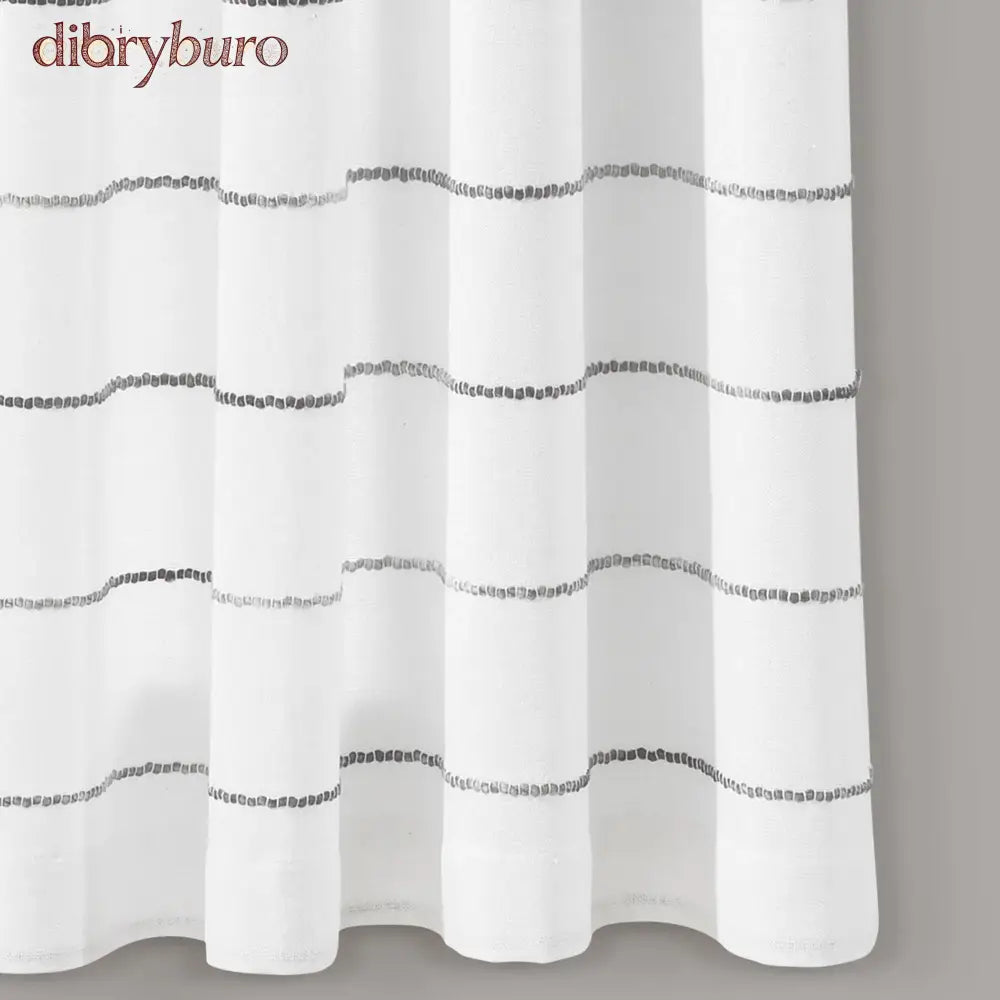 Ombre Stripe Cotton Curtain Panel Pair