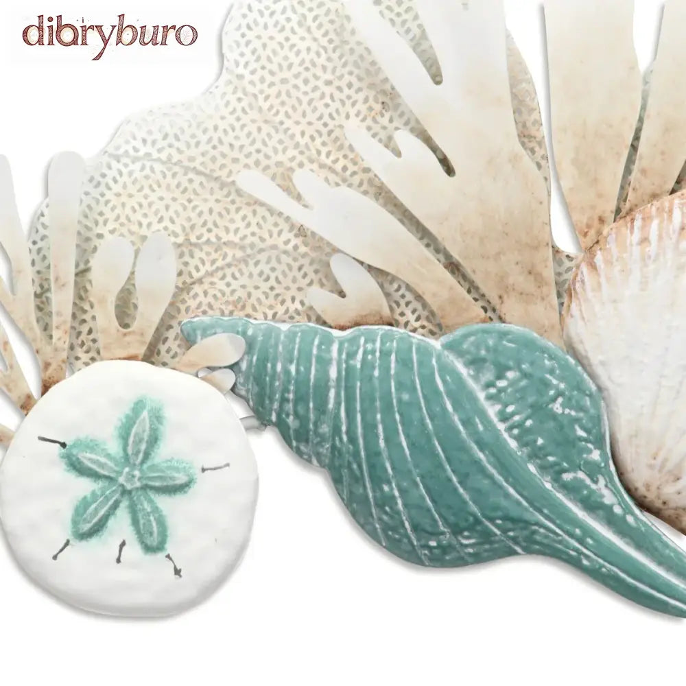Reef and Shell Blue Wall Decor - Multi-Color