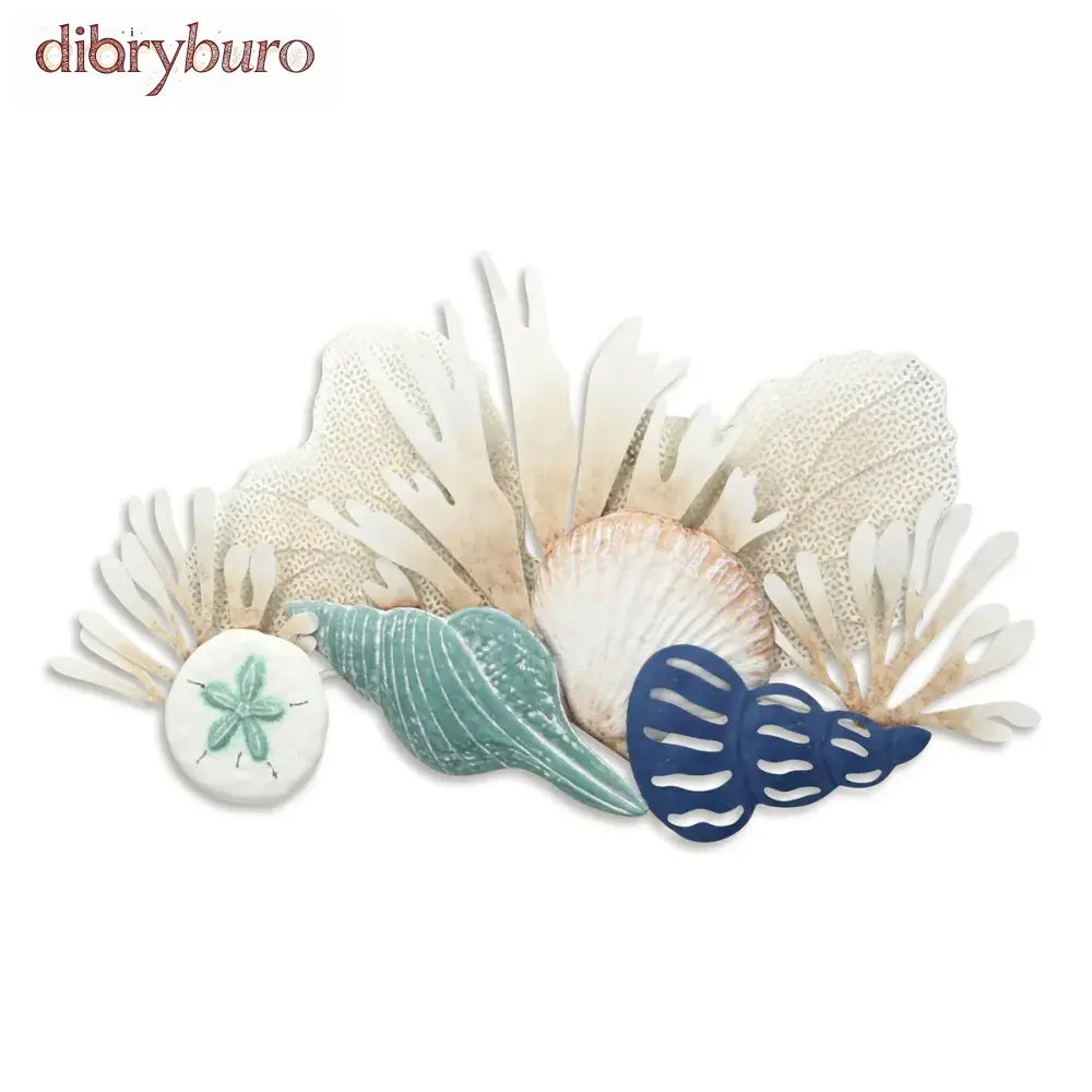 Reef and Shell Blue Wall Decor - Multi-Color
