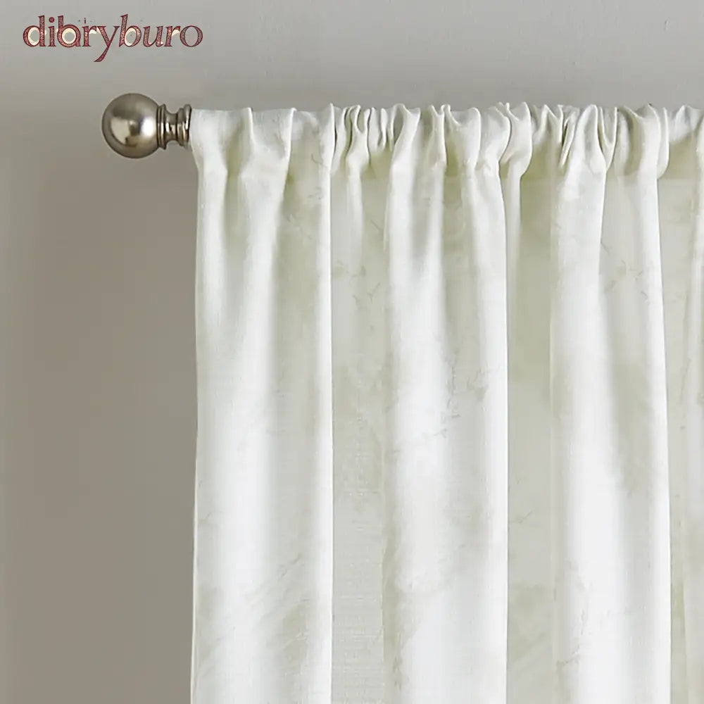 Watercolor Floral Flip Over Rod Pocket Single Curtain Panel