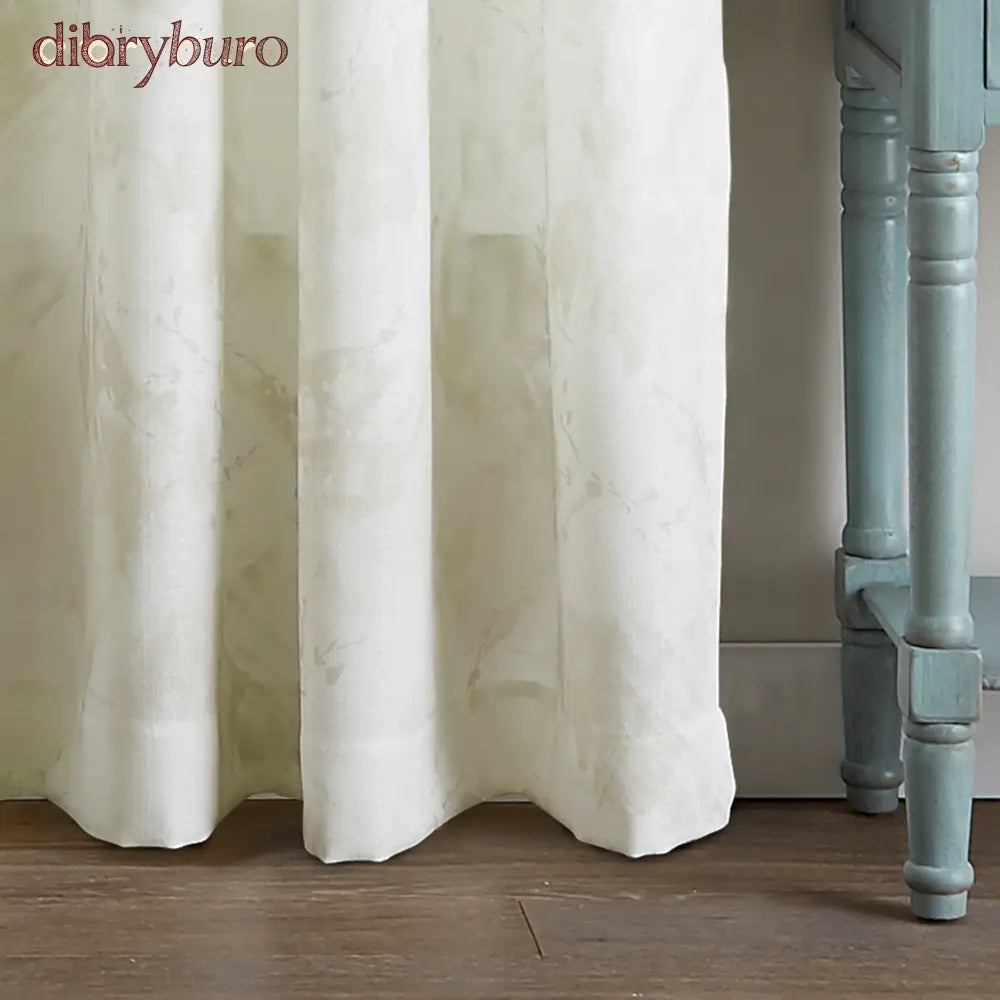 Watercolor Floral Flip Over Rod Pocket Single Curtain Panel
