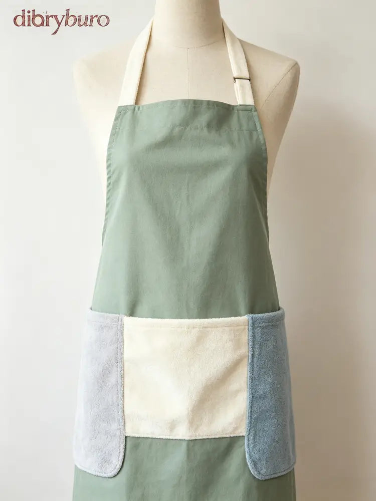 Waterproof hand towel apron💕 - Rabbit Hand Wipe Blue