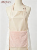 Waterproof hand towel apron💕 - Rabbit Hand Wipe Pink