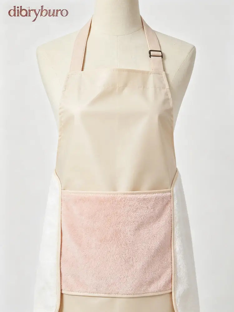 Waterproof hand towel apron💕 - Rabbit Hand Wipe Pink