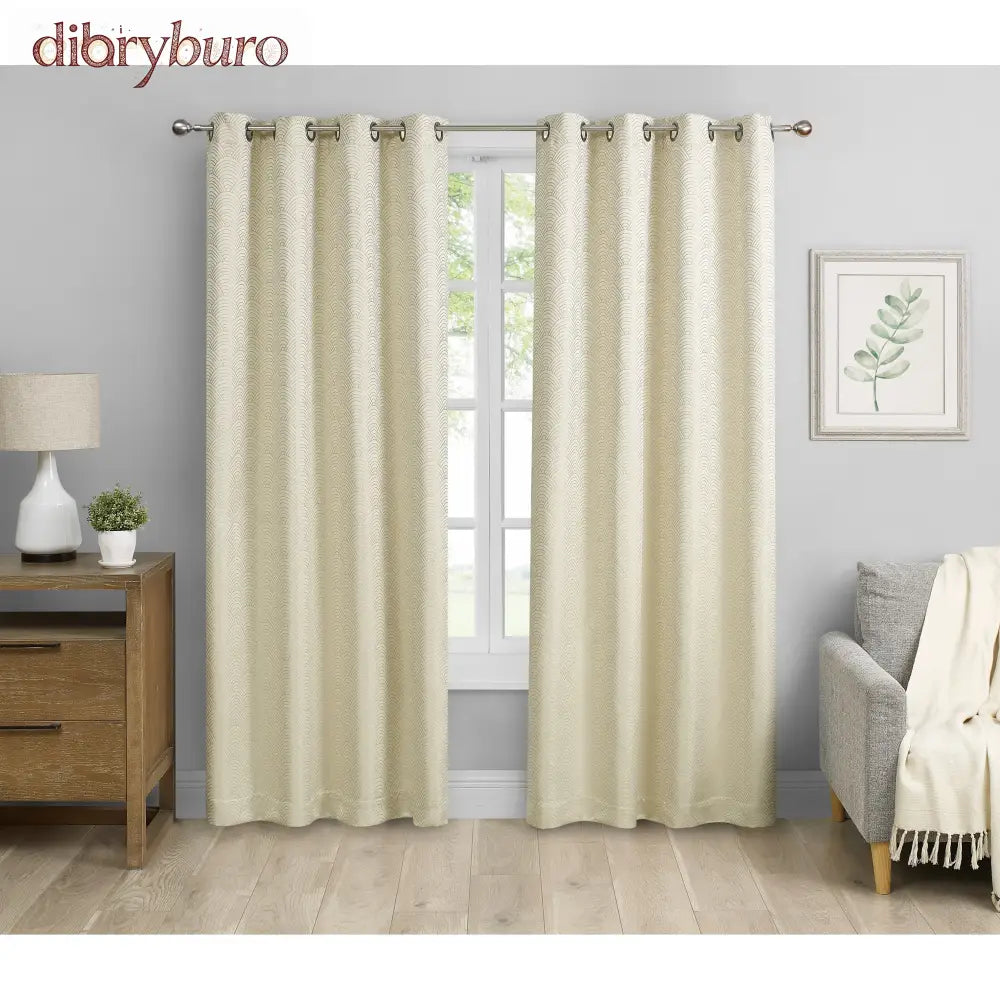 Window Curtains With Blackout Design (Set of 2) - 52’’x84’’ / Champagne